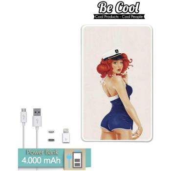 Becool® - Batería Externa Power Bank 4000 mah + Gratis 1 cable USB-MicroUsb