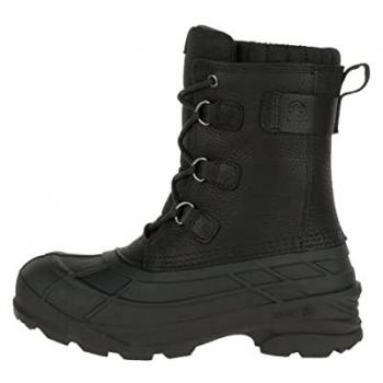 Kamik Alborg Plus Men's Waterproof Winter Boots Black Size 47