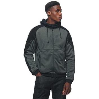 Chaqueta Con Capucha Daemon-X Safety de Dainese, Sudadera con capucha Zip para motocicleta, color Negro Verde, talla 54