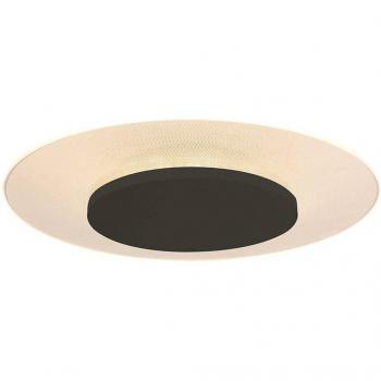 Plafón LED Lido Steinhauer, negro, metal, Ø 28 cm, integrado (LED), modelo 7797ZW