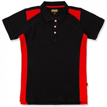 Polo de trabajo para mujer Blaklader negro/rojo talla XS
