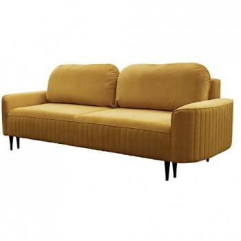 Sofá-cama Kingston 138 con Caja de Ropa de Cama, Velluto 8, 244 x 92 x 102 cm
