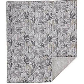 Lolli Living Naturi Quilted Comforter - Elephant Print - Colorful, Cotton Comforter, Baby Comforter For Crib, Stroller & Tummy Time, Beautiful Addition To Nursery by Lolli Living
