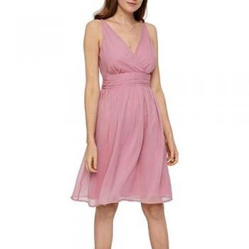 Vero Moda Vestido Mujer S Rosa 10139062 VMJOSEPHINE SL Above Knee Dress Color Foxglove