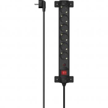 Regleta Hama 6 salidas AC con interruptor y protección contra sobretensiones, 1,4 m, 3680 W