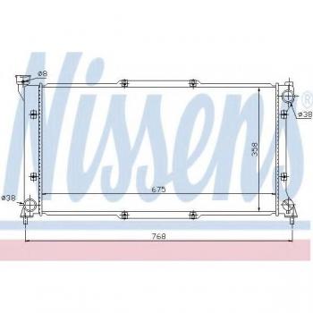 Radiador de refrigeración del motor NISSENS 67701
