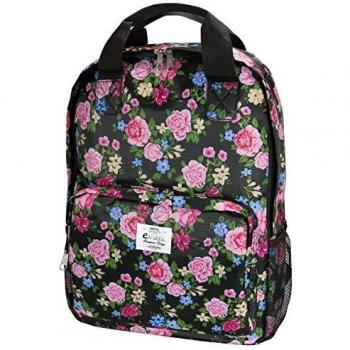 Mochila E-vitta Style Roses para Portátiles de 15,4-16 con Interior Acolchado y Múltiples Compartimentos