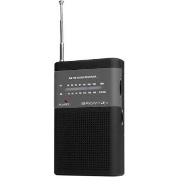Brigmton BT-350-N Portátil Digital Negro - Radio