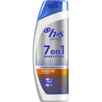 H&S - Champú anticaspa 7 en 1 Beneficios 500ml - Prevención caída