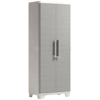 Armario de Resina Keter Linear Wood 2 Puertas Efecto Madera 173x39x68 cm