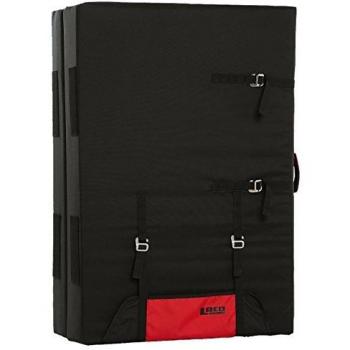 LACD Crash Pad Spot Master 2.0 – Black/Red – One Size – Robusto dämpfendes Boulder crashpad con sistema de transporte. rojo Talla:talla única