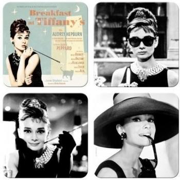 Audrey Hepburn en Desayuno es práctico de costa del juego - Metal/del corcho - 46005