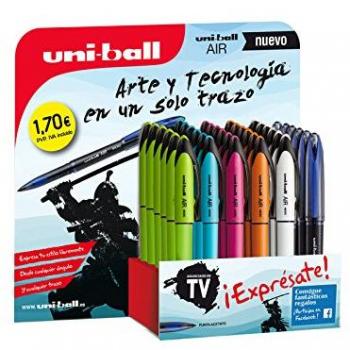 UNI-BALL Expositor 36 bolígrafos surtidos color de tinta azul 182634582