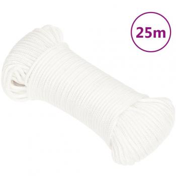 Cuerda de barco polipropileno blanco intenso 4 mm 25 m