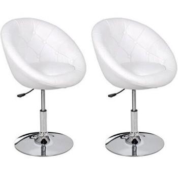 vidaXL 2 x Silla de Club Blanco