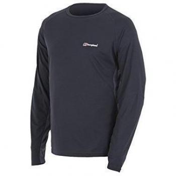 Berghaus T-Shirt Tech Tee Long Sleeve Crew Neck - Camiseta, color negro, talla s