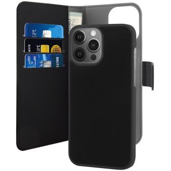 Funda Magnética 2 en 1 tipo Cartera Puro para iPhone 13 Pro Max - Negra