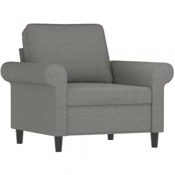vidaXL Dark Grey Fabric Armchair 23.6