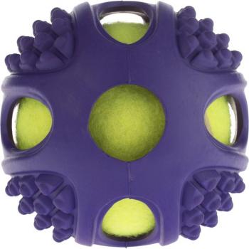 Pelota de Tenis y Goma 2 en 1 para Perros - 1 Unidad, Diámetro 10 cm