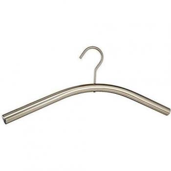 WENKO Percha Dry acero inox - percha para la ropa, Acero inoxidable, 45 x 17 x 2.2 cm, Plata mate