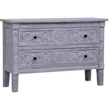 vidaXL Sideboard with 2 Drawers 90x30x60 cm Solid Mahogany Wood