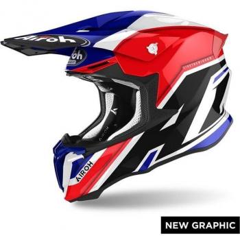 Airoh Casco de Cross Twist 2.0 Azul