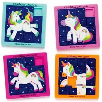 Baker Ross- Puzles deslizantes de Unicornios de Colores