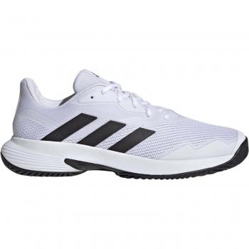 Zapatillas de tenis de hombre COURTJAM CONTROL 22 adidas, color blanco y negro, modelo GW2984