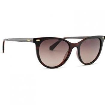 Polaroid Cat Eye Women's Havana Brown Gradient Polarized Sunglasses - One Size