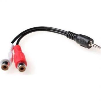 Cable de Conexión de Audio 0.15m 1X Jack 3.5mm M-M