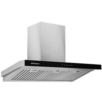 Orbegozo DS 63190 IN - Campana extractora 90 cm, Clase A, filtros de aluminio profesionales desmontables, extracción 636,2 m3/h, iluminación LED, 3 niveles de potencia