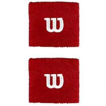 MUÑEQUERA WILSON ROJA CON LOGO WRISTBAND