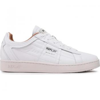 Zapatillas deporte de Hombre REPLAY ZAPATILLAS SMASH DENIM 2 WHITE RED, color blanco, estilo sneakers