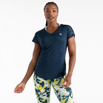 Dare 2b Vigilant Lightweight T-Shirt - Size: 18, Color: Moonlight Denim, Female, Q-WIC Fabric (Lightweight, Elastic, Fast Drying, Odour Repellent)