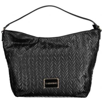 Valentino by Mario Valentino Black Polyethylene Handbag with Adjustable Strap, Female, Size: ONE SIZE