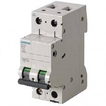 Disyuntor Magnetotérmico Siemens 2 Polos 40A 6kA Tipo C 2 Módulos 5SL62407BB