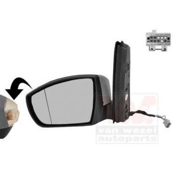Espejo retrovisor VAN WEZEL 1966807, tipo: espejo retrovisor, características: diseño específico para vehículos, fácil instalación, material de alta calidad, ajuste manual o eléctrico (dependiendo del modelo), cumple con estándares de seguridad