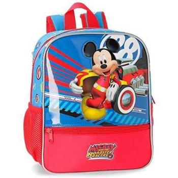 Disney World Mickey Mochila Preescolar Adaptable a Carro Multicolor 23x28x10 cms Poliéster 6.44L