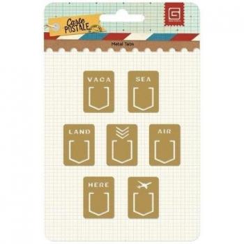 Carte Postale Metal Tabs-