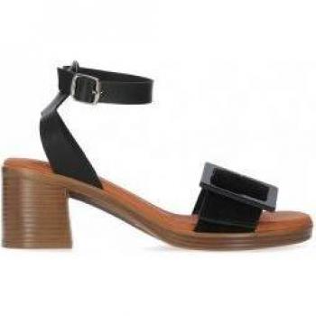 Chika10 New Gotica 02 Sandalias de Mujer Piel con Tacón y Cierre de Hebilla