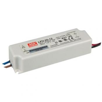 Fuente de Alimentación Conmutada 1 Salida 20W 12V Blanca