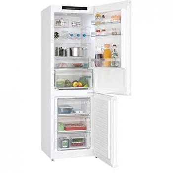 Siemens iQ300 KG36N2WCF - Frigorífico Combi No Frost, 321 L, C, 186 cm alto, 60 cm ancho, hyperFresh Plus, muy silencioso (35 dB), almacenamiento de