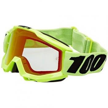 100 Percent ACCURI Goggle Fluo Yellow - Red Mirror Lens