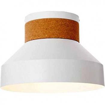Deckenleuchte Moka 1x E27, 60W, blanco mate/marrón, compatible con LED