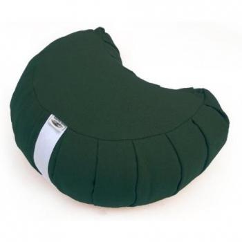 Verdes Escanda ME030TF Tierra Zen meditación Cojín de Half Moon algodón oscuro 33 x 27 cm