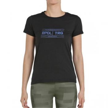 Camiseta de Manga Corta Bullpadel Tarf para Mujer en color Negro