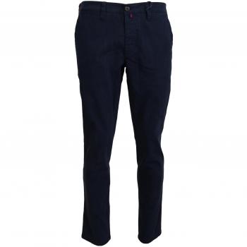 Doico Tagliente Blue Cotton Straight Fit Casual Dress Pants - W38