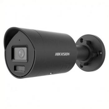 Cámara IP Hikvision 8MP ColorVu Híbrida con Luz Inteligente y Visión Nocturna de 40 Metros, Modelo DS-2CD2087G2H-LIU/SL (Negro)