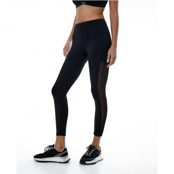 Legging deportivo Black Limba - S con detalles de tul y cintura alta