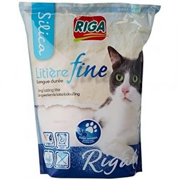 Riga Rigalit Fine - Arena de sílice para Gatos, 1,6 kg